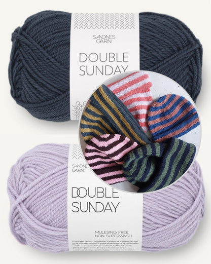 Versa Hat | fantastische Streifen aus Double Sunday von Sandnes Garn