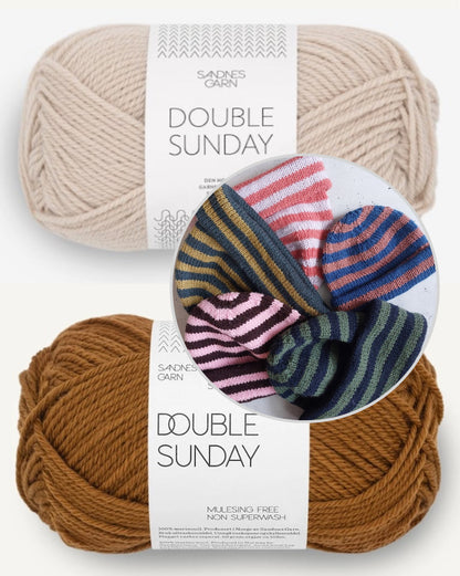 Versa Hat | fantastische Streifen aus Double Sunday von Sandnes Garn