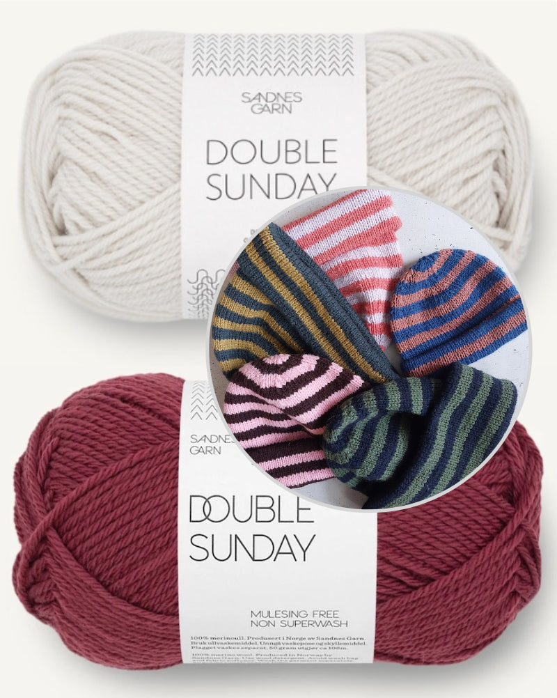 Versa Hat | fantastische Streifen aus Double Sunday von Sandnes Garn