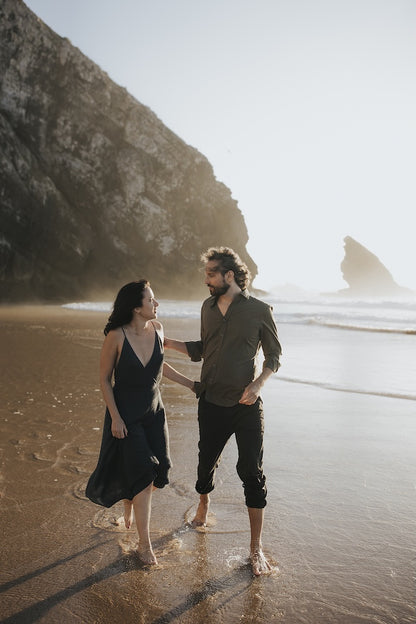 THE GIRL Dress | zarte Silhouette aus Pure Silk von Knitting for Olive