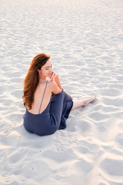 THE GIRL Dress | zarte Silhouette aus Pure Silk von Knitting for Olive