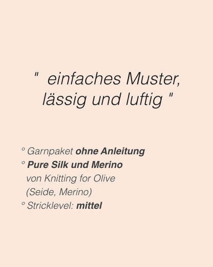 Vest No. 10 | luftige Weste aus Merino und Pure Silk von Knitting for Olive