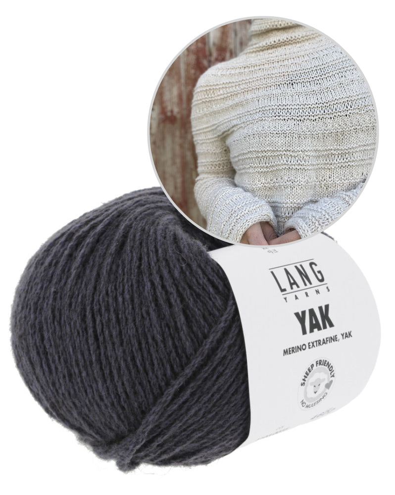 Vibely Strik Vestagoy Sweater mit Yak von Lang Yarns 15