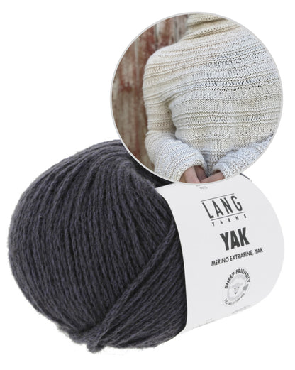 Vibely Strik Vestagoy Sweater mit Yak von Lang Yarns 15