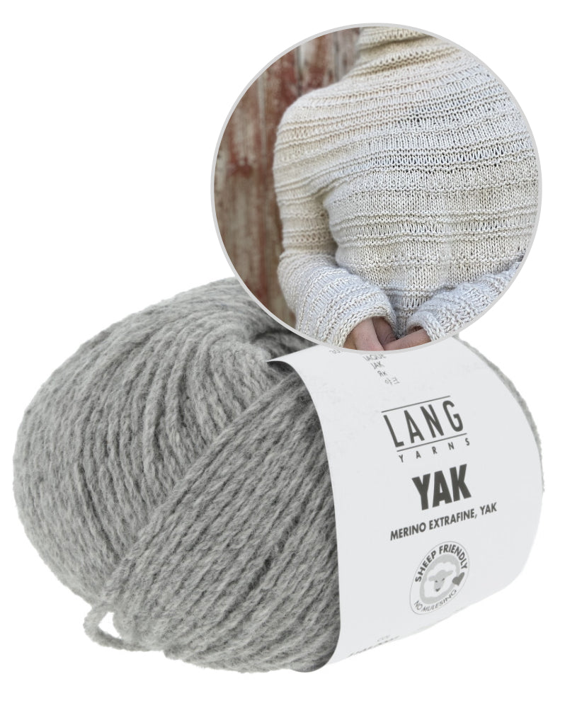 Vibely Strik Vestagoy Sweater mit Yak von Lang Yarns 12