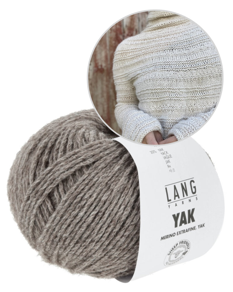 Vibely Strik Vestagoy Sweater mit Yak von Lang Yarns 11
