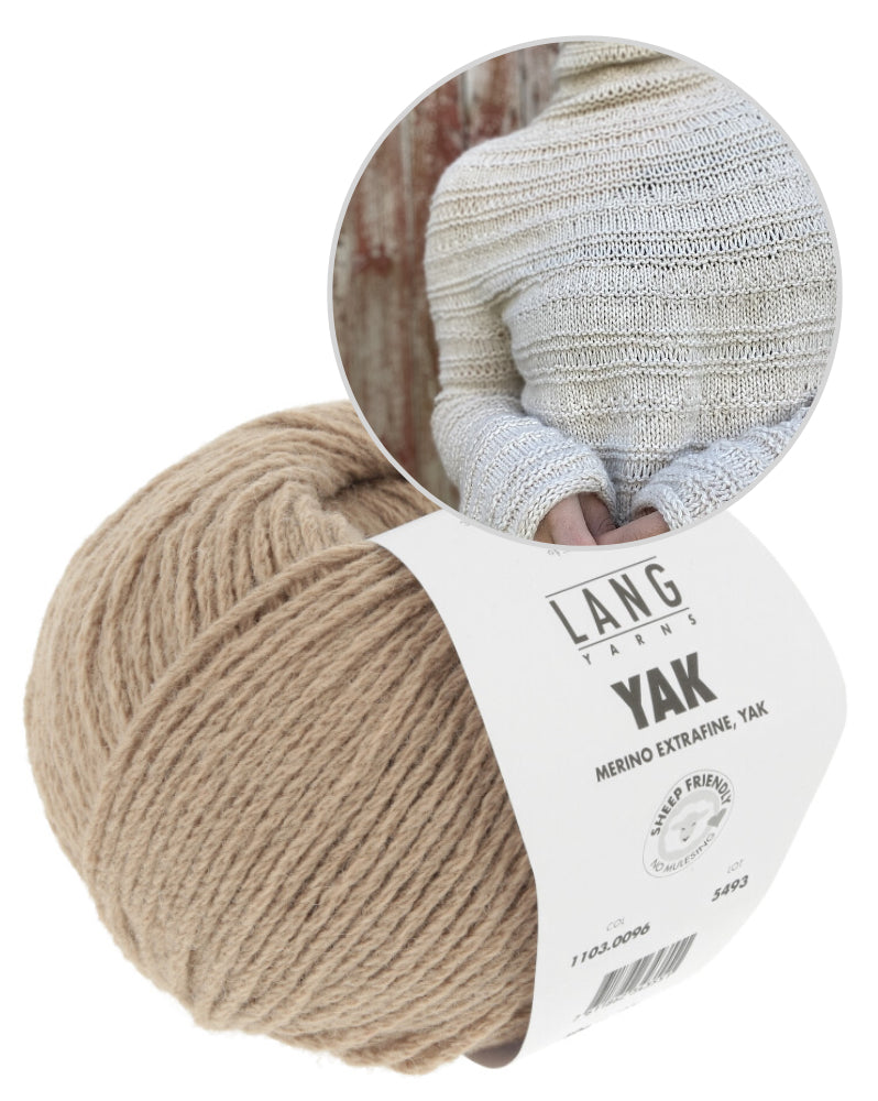 Vibely Strik Vestagoy Sweater mit Yak von Lang Yarns 13