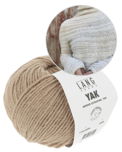 Vibely Strik Vestagoy Sweater mit Yak von Lang Yarns 13