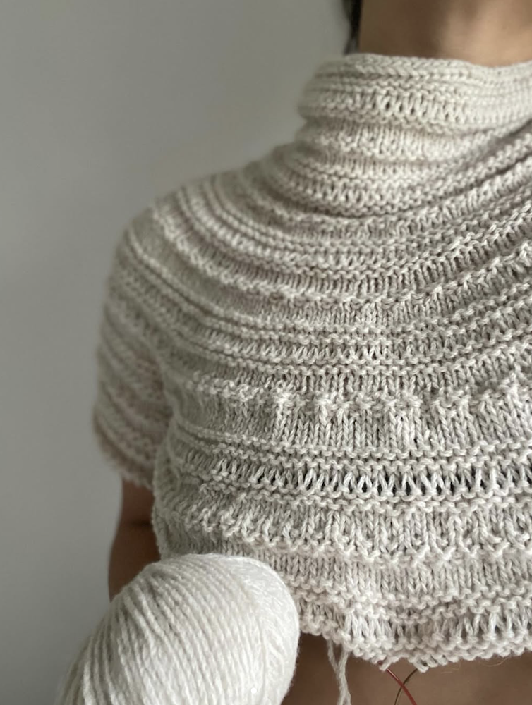 Vibely Strik Vestagoy Sweater mit Yak von Lang Yarns 6