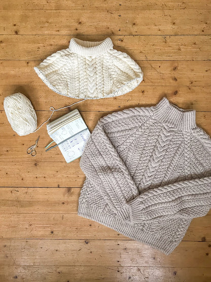 Weekly Market Sweater | enchanting cable pattern from Alpaca Ull by Sandnes Garn