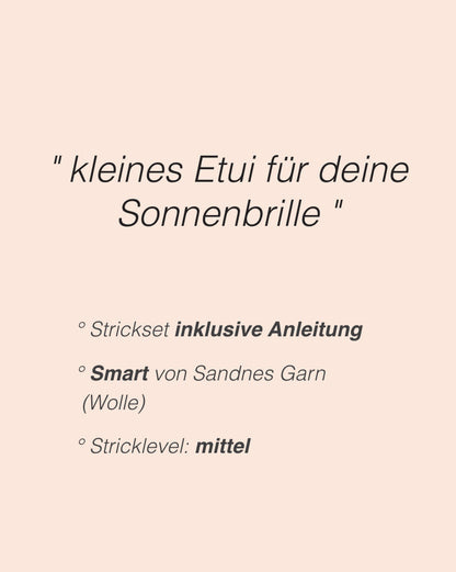 Vienna Bag | kleines Etui für deine Sonnebrille aus Smart von Sandnes Garn