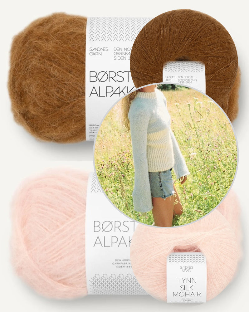 Sandnes 25_05 Vollan Sweater mit Borstet Alpakka und Tynn Silk Mohair von Sandnes Garn 19