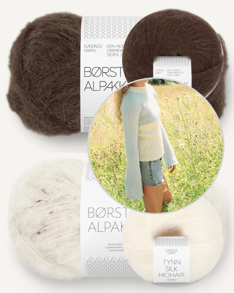 Sandnes 25_05 Vollan Sweater mit Borstet Alpakka und Tynn Silk Mohair von Sandnes Garn 17