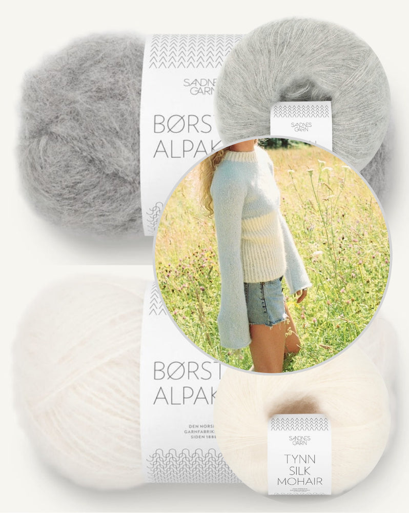 Sandnes 25_05 Vollan Sweater mit Borstet Alpakka und Tynn Silk Mohair von Sandnes Garn 16