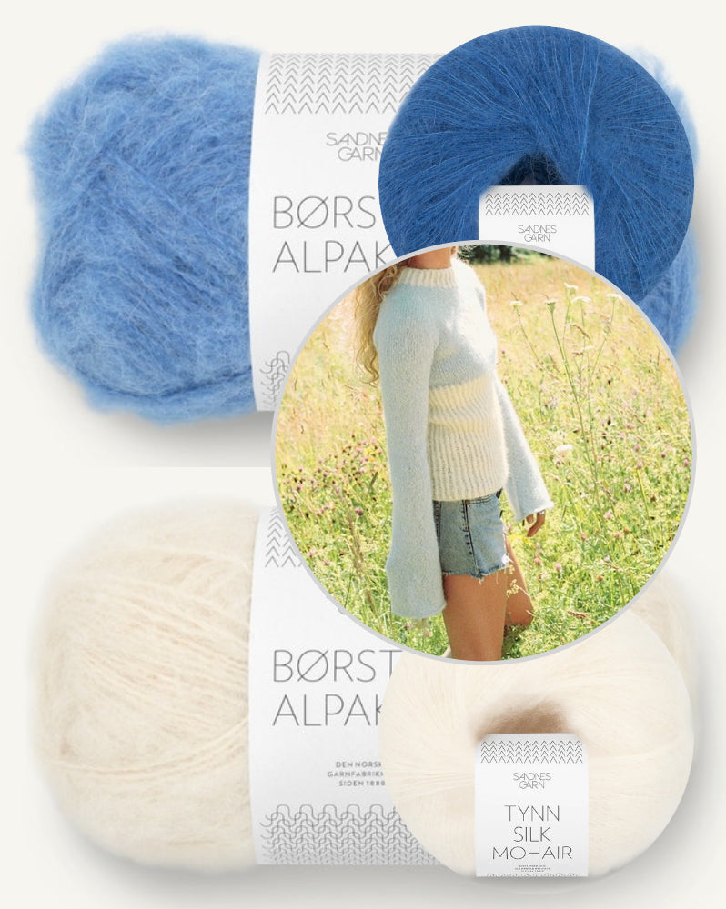 Sandnes 25_05 Vollan Sweater mit Borstet Alpakka und Tynn Silk Mohair von Sandnes Garn 21