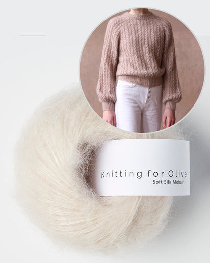 Knitting for Olive Waffle Sweater mit Soft Silk Mohair 12