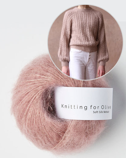 Knitting for Olive Waffle Sweater mit Soft Silk Mohair 15