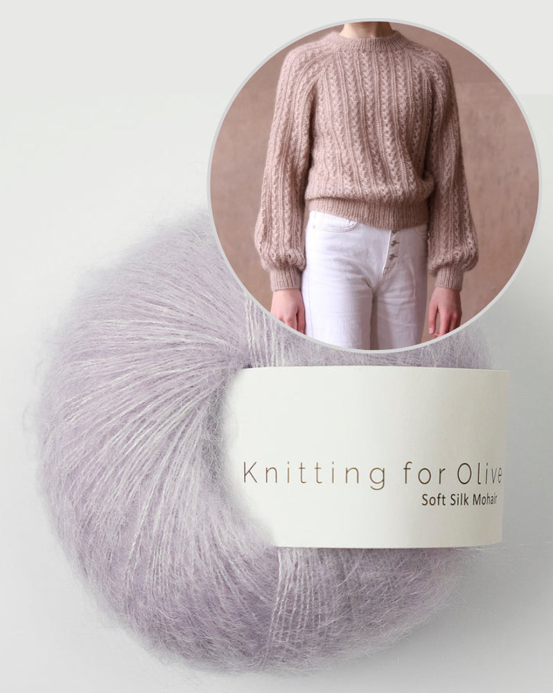 Knitting for Olive Waffle Sweater mit Soft Silk Mohair 16