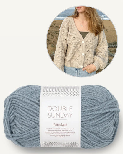 Waves Cardigan | charming waves from Double Sunday by Sandnes Garn