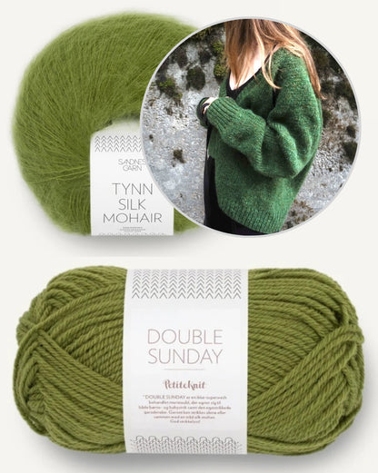 Wayfarer Cardi V | Basic Jacke aus Double Sunday und Tynn Silk Mohair von Sandnes Garn