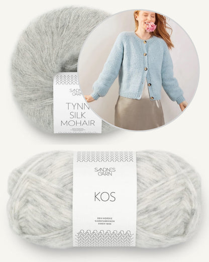 Weekend Jacke | weiche und leicht aus Kos und Tynn Silk Mohair von Sandnes Garn