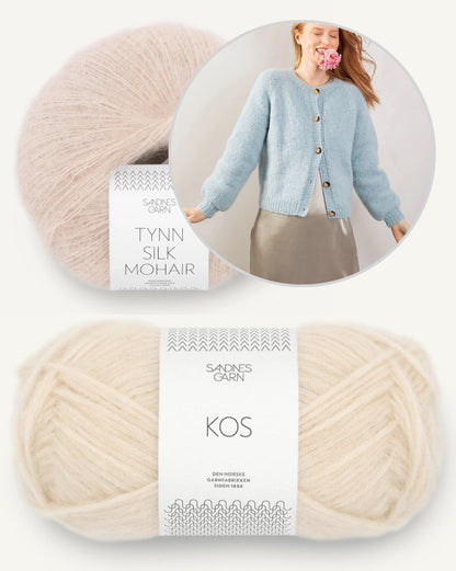 Weekend Jacke | weiche und leicht aus Kos und Tynn Silk Mohair von Sandnes Garn