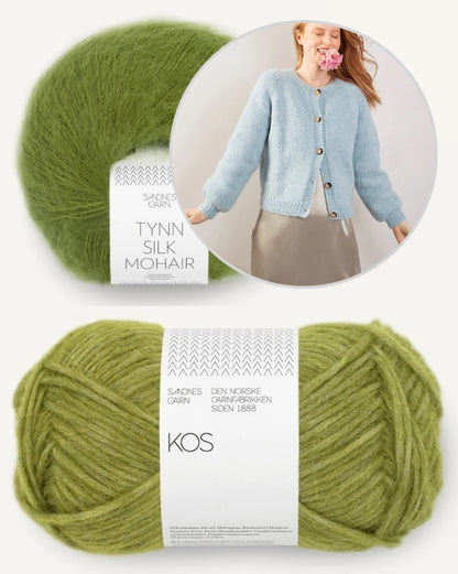 Weekend Jacke | weiche und leicht aus Kos und Tynn Silk Mohair von Sandnes Garn