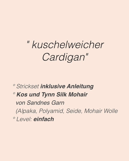 Weekend Jacke | weiche und leicht aus Kos und Tynn Silk Mohair von Sandnes Garn