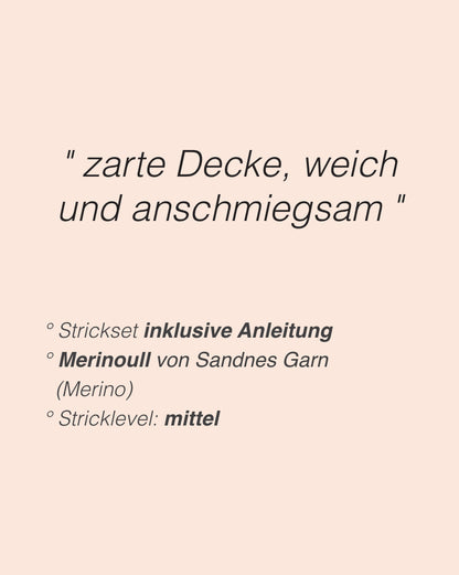 Wellen Decke Baby - mit Gratisanleitung | super weich aus Merinoull von Sandnes Garn