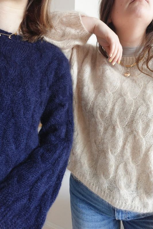 Louise Blouse von wemadewardrobe mit Soft Silk Mohair von Knitting for Olive 1