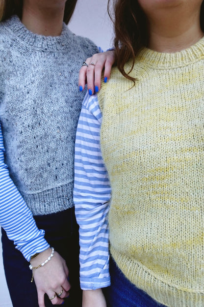 Maja Slipover | layering aus Tynn Peer Gynt und Tynn Silk Mohair von Sandnes Garn