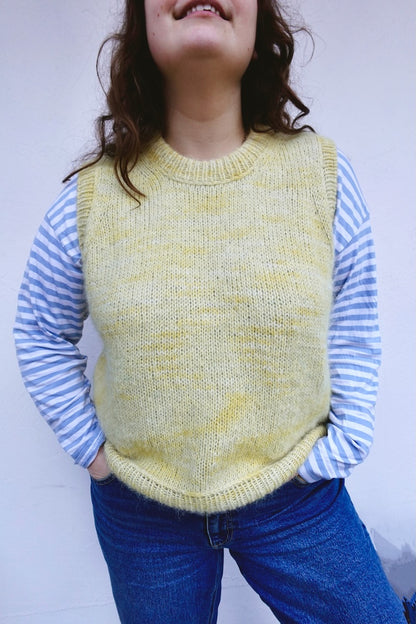 Maja Slipover | layering aus Tynn Peer Gynt und Tynn Silk Mohair von Sandnes Garn