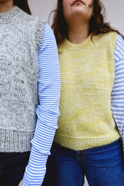 Maja Slipover | layering aus Tynn Peer Gynt und Tynn Silk Mohair von Sandnes Garn