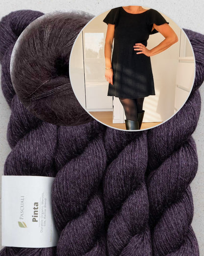 Robe Whisper Dress | robe soyeuse et délicate en Pinta et Mohair Bliss de Pascuali