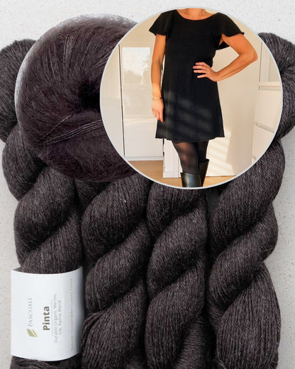 Robe Whisper Dress | robe soyeuse et délicate en Pinta et Mohair Bliss de Pascuali