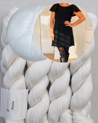Robe Whisper Dress | robe soyeuse et délicate en Pinta et Mohair Bliss de Pascuali