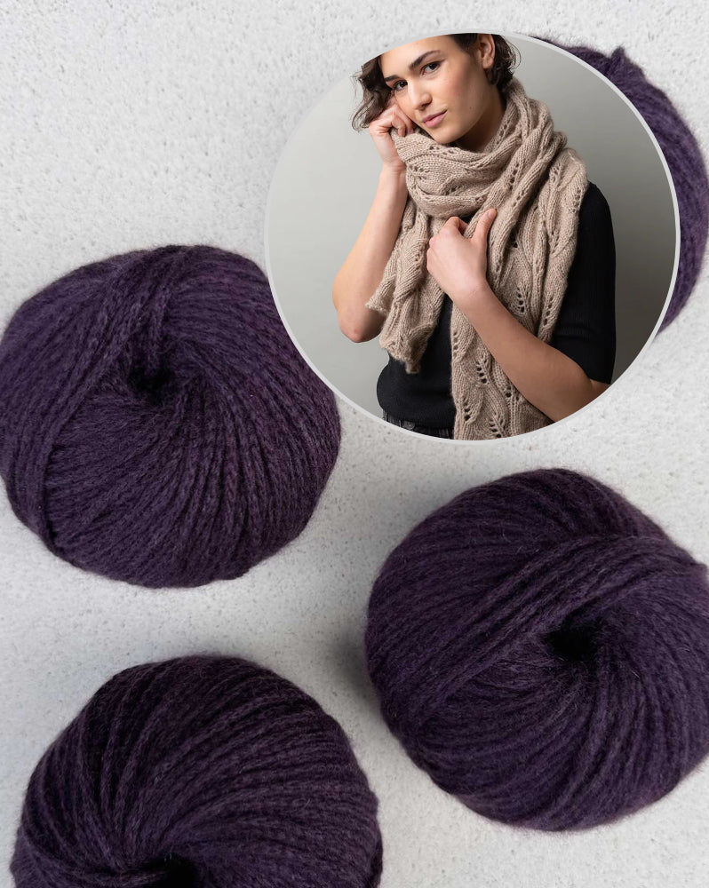 Whirling Leaves Tuch | zart und weich aus Cashmere Delizia von Pascuali