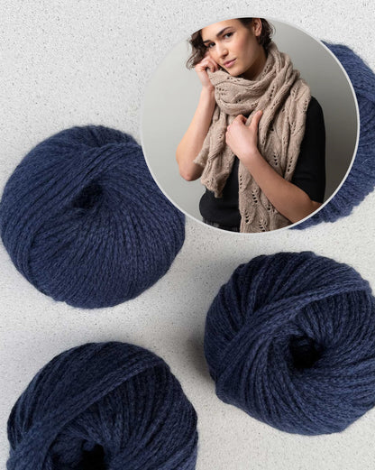 Whirling Leaves Tuch | zart und weich aus Cashmere Delizia von Pascuali