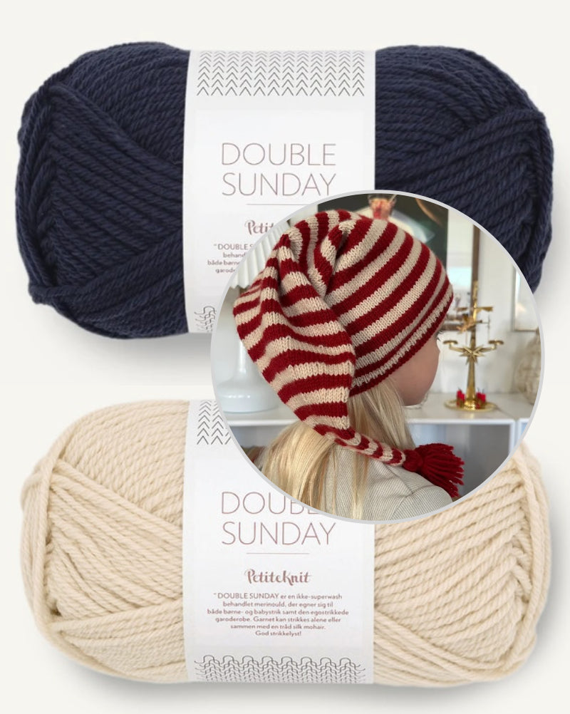 PetiteKnit Wichtlemütze mit Double Sunday von Sandnes Garn 8