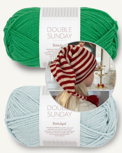 PetiteKnit Wichtlemütze mit Double Sunday von Sandnes Garn 10
