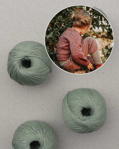 Wiesenblume Cardigan Kinder | märchenhafte Jacke aus Sole von Pascuali