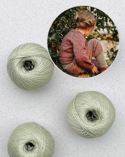 Wiesenblume Cardigan Kinder | märchenhafte Jacke aus Sole von Pascuali