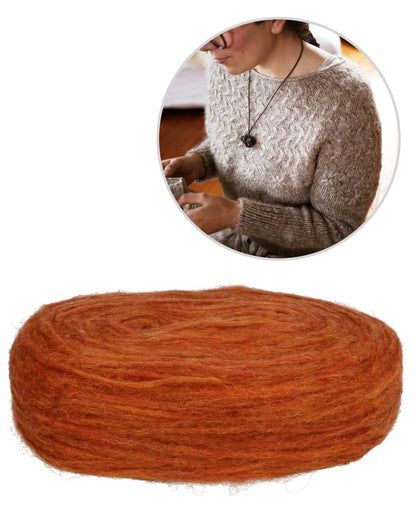 Wildflower Path | warmer Sweater mit zartem Blumenmuster aus Plötulopi von Lopi Island