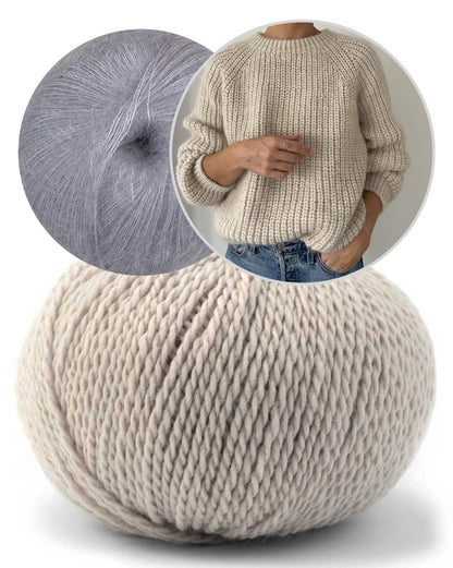 Coco Amour Knitwear Windermere Sweater mit Tibetan und Mohair Bliss von Pascuali 8