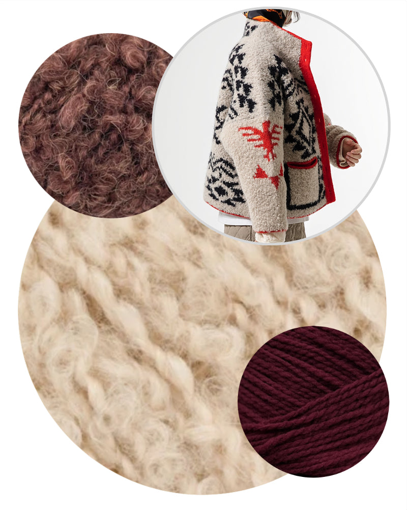 Winter Chunky Jacket von grey level knitter mit Teddy Dear und Woolia von Gepard Garn 12