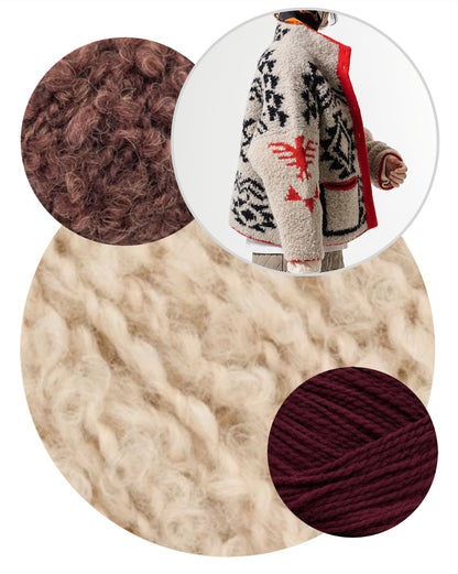 Winter Chunky Jacket von grey level knitter mit Teddy Dear und Woolia von Gepard Garn 12