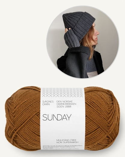 Winter Essentials | Set aus Mütze, Schalkragen und Stulpen oder Handschuhe mit Sunday von Sandnes