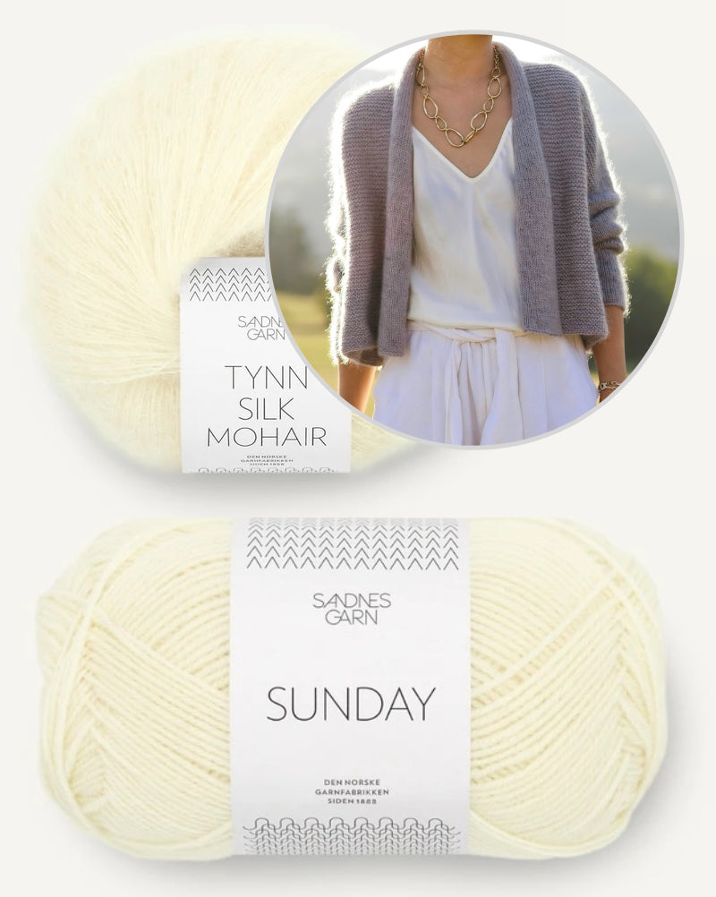 Moonlight Cardigan von Minimi Knit Design aus Sunday und Tynn Silk Mohair 23