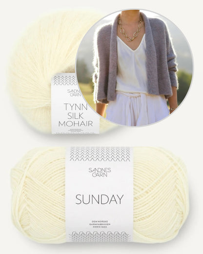 Moonlight Cardigan von Minimi Knit Design aus Sunday und Tynn Silk Mohair 23