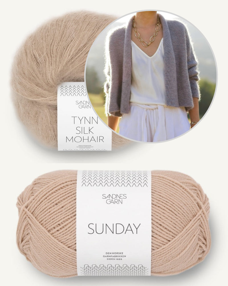 Moonlight Cardigan von Minimi Knit Design aus Sunday und Tynn Silk Mohair 22